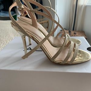 Gold heels from ALDO, size 7.5, worn once